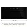 Вытяжка кухонная Weilor LUMINA WBG 68 BLACK изображение 2