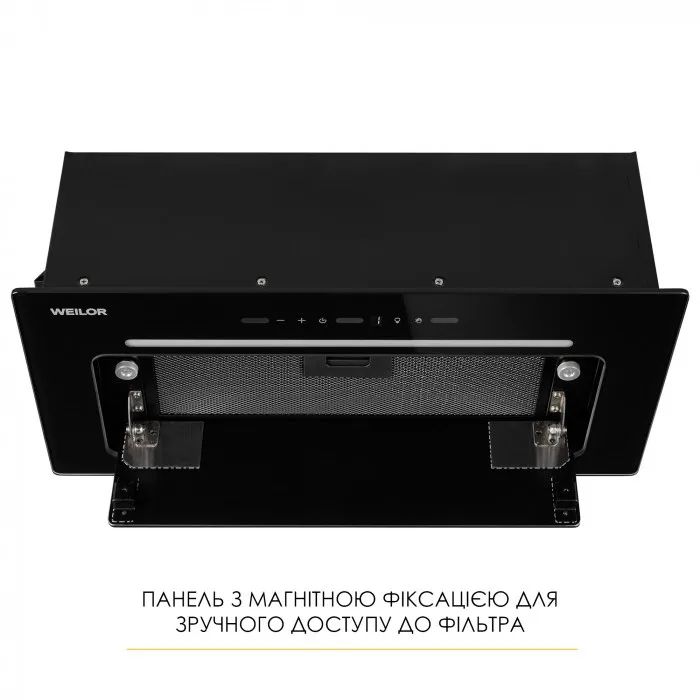Вытяжка кухонная Weilor LUMINA WBG 68 BLACK изображение 8