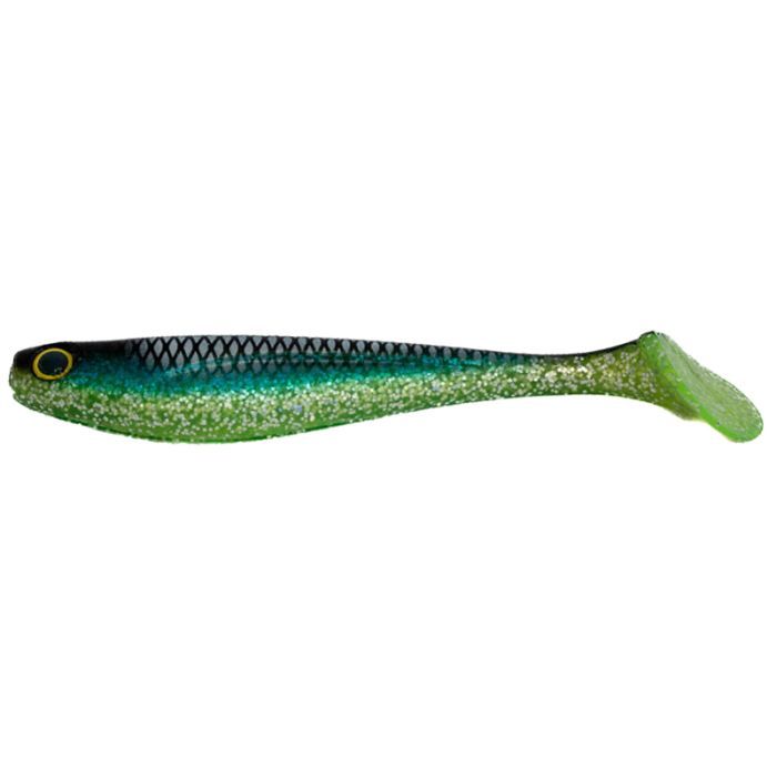 Силикон рыболовный FishUP Wizzle Shad 8" 352 - Blue Shiner Chart (1шт/уп) (1864.11.40)