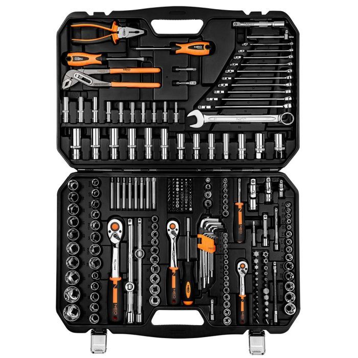 Набор инструментов Neo Tools 233шт, 1/2", 1/4", 3/8", CrV, кейс (10-078) изображение 11