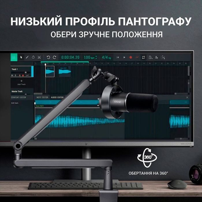 Мікрофон Fifine T688P USB/XLR Pink (T688P) зображення 10