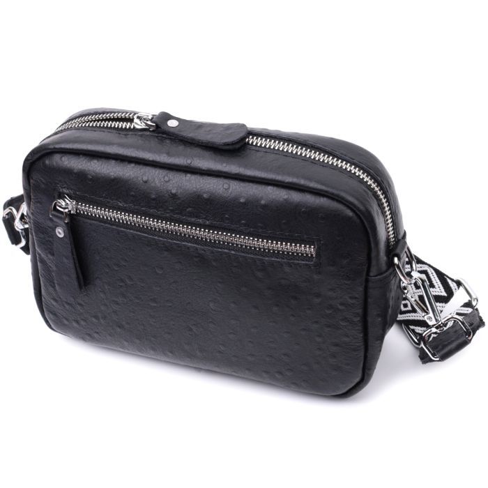 Сумка Vintage Из натуральной кожи Черная (22659) изображение 2