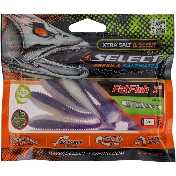 Силикон рыболовный Select FatFish 3" 128 (6 шт/уп) (1870.37.05) изображение 2
