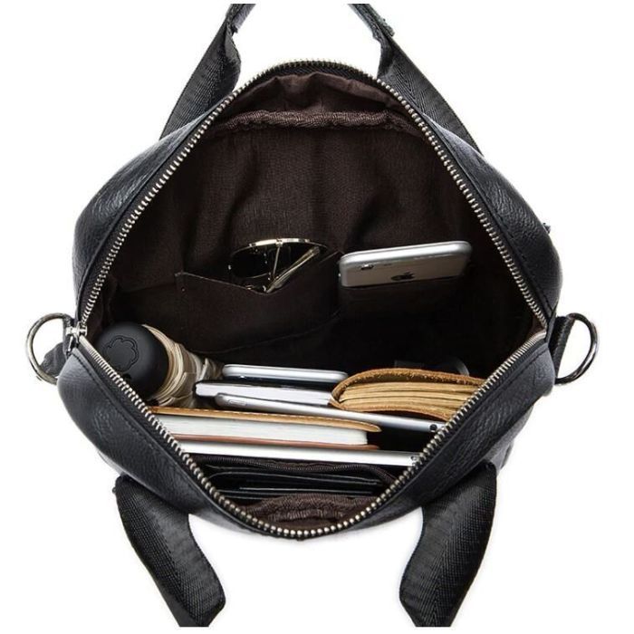 Сумка Vintage Чорна (14674) зображення 4