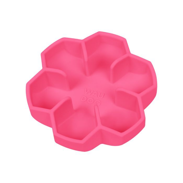 Универсальная посуда для животных WAUDOG Silicone миска для медленного питания 450 мл розовая (23537)
