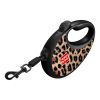 Поводок для собак WAUDOG R-leash с контейнером для пакетов "Леопард", светоотражающая лента, M (256-4066) изображение 3