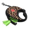 Поводок для собак WAUDOG R-leash с контейнером для пакетов "Леопард", светоотражающая лента, M (256-4066) изображение 5