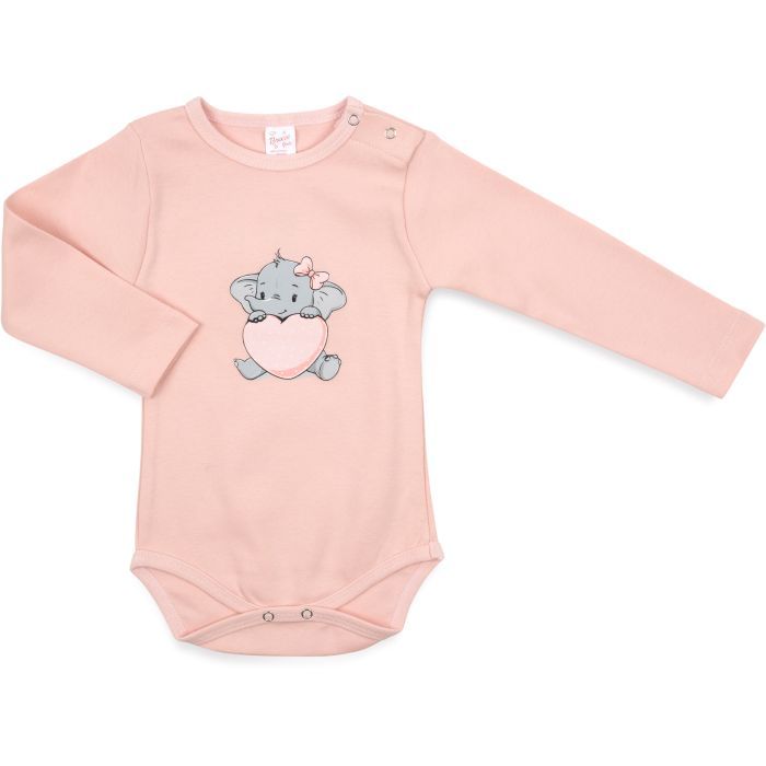 Боди детское Breeze со слоником (1027-80G-peach1)