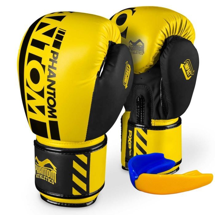 Боксерские перчатки Phantom APEX Neon Yellow 14 унцій (PHBG2885-14)