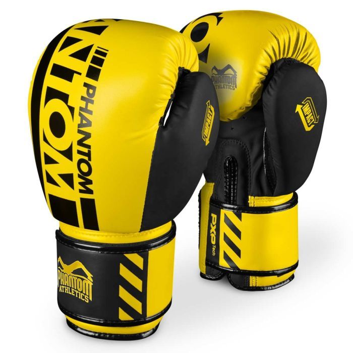 Боксерские перчатки Phantom APEX Neon Yellow 14 унцій (PHBG2885-14) изображение 2