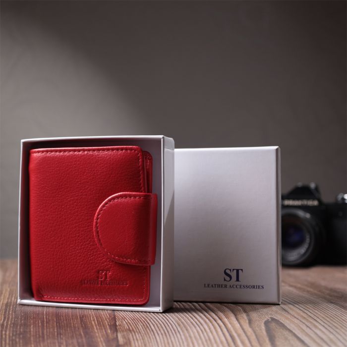 Гаманець ST Leather З натуральної шкіри Чорний (22701) зображення 11