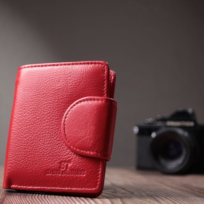 Гаманець ST Leather З натуральної шкіри Чорний (22701) зображення 9