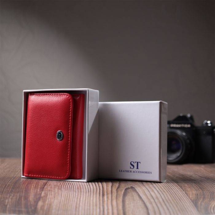 Кошелек ST Leather Из натуральной кожи Красный (22721) изображение 11