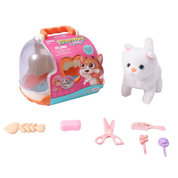 Интерактивная игрушка Plush Pet Котик с переноской (3858894675395)