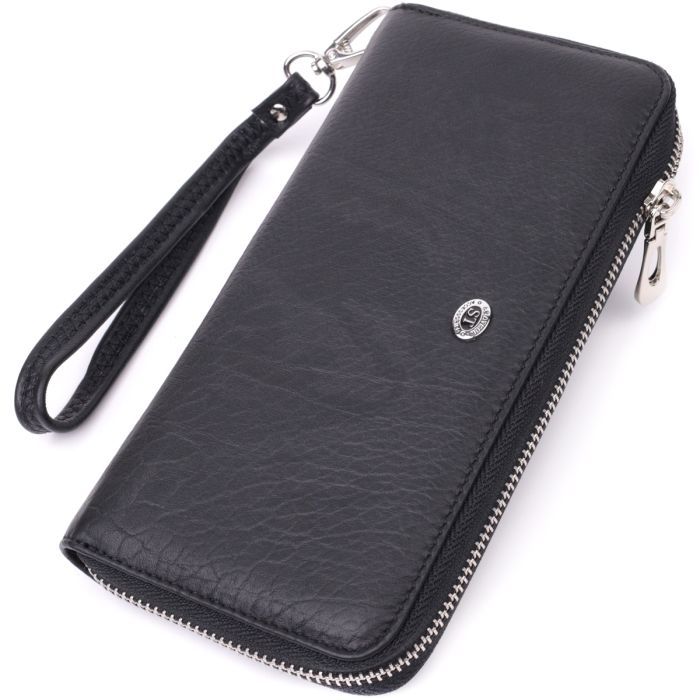 Кошелек ST Leather Из натуральной кожи Черный (22562)