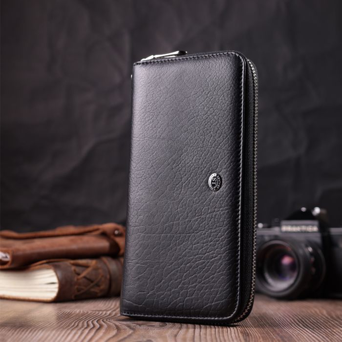 Кошелек ST Leather Из натуральной кожи Черный (22562) изображение 8