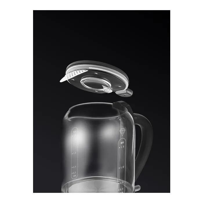 Электрочайник Polaris PWK 17103CGL Water Way Pro Чорний изображение 7