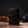 Портмоне Bond Accessories З натуральної шкіри Коричневе (22058) зображення 11