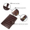 Портмоне Bond Accessories З натуральної шкіри Коричневе (22058) зображення 4