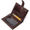 Портмоне Bond Accessories З натуральної шкіри Коричневе (22058) зображення 6