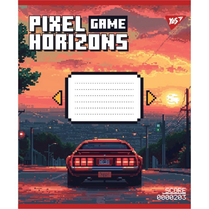 Тетрадь Yes Pixel game А5 12 листов линия (767775) изображение 3