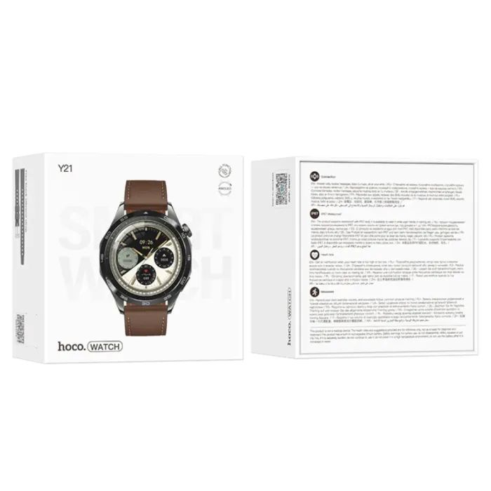 Смарт-часы HOCO Y21 AMOLED Smart sports watch(call version) Metal gray (6942007624077) изображение 3