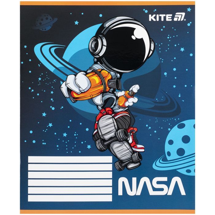 Тетрадь Kite NASA, 12 листов, косая линия (NS25-235) изображение 6