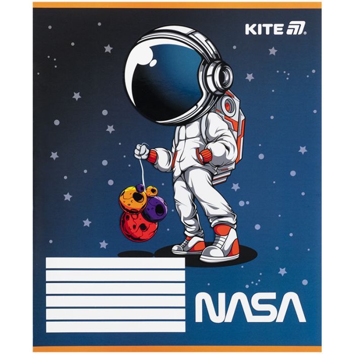 Тетрадь Kite NASA, 12 листов, косая линия (NS25-235) изображение 8