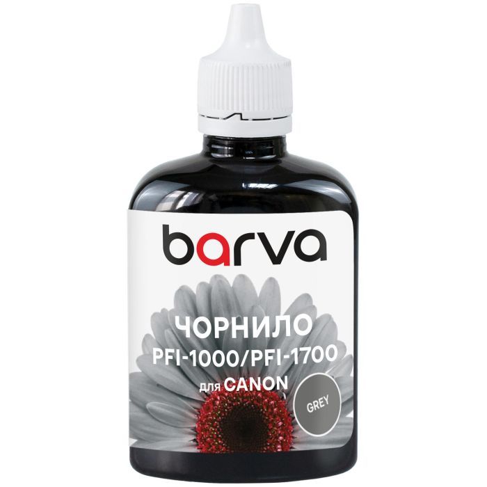 Чернила Barva Canon PFI-1000/PFI-1700 100ml GY, pigment (C1700-980)
