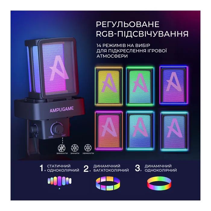 Мікрофон Fifine Ampligame Q8PRO USB Black (Q8PRO) зображення 12