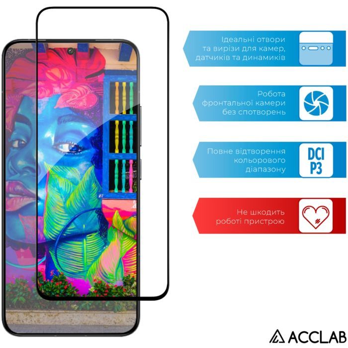 Скло захисне ACCLAB Full Glue Xiaomi 14 Black (1283126591280) зображення 5