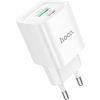 Зарядний пристрій HOCO C147A Charm 1xUSB-C PD20W + 1xUSB QC3.0 White (6942007630276) зображення 4