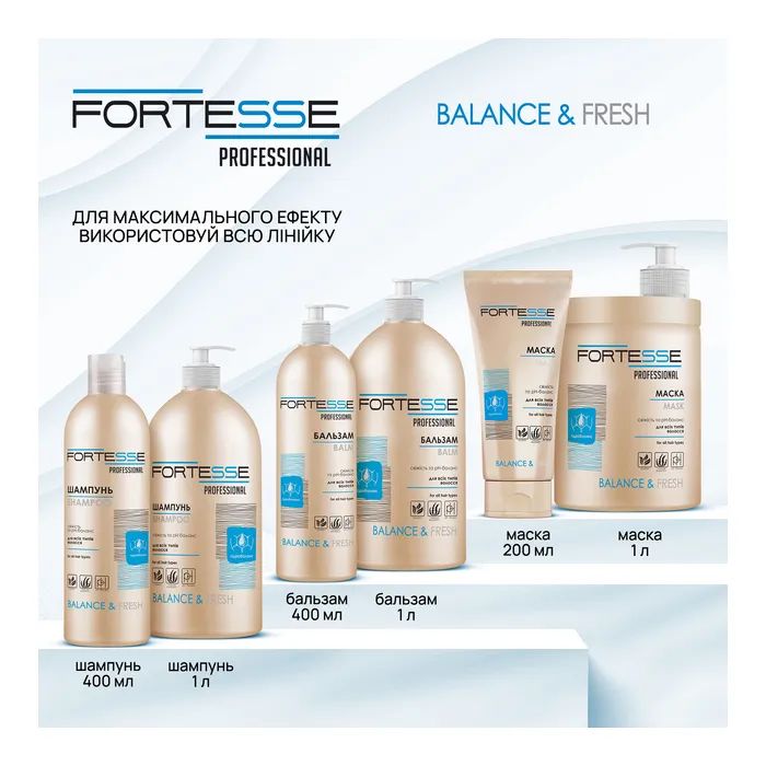 Маска для волос Fortesse Professional Balance & Fresh 200 мл (4823115500199) изображение 5