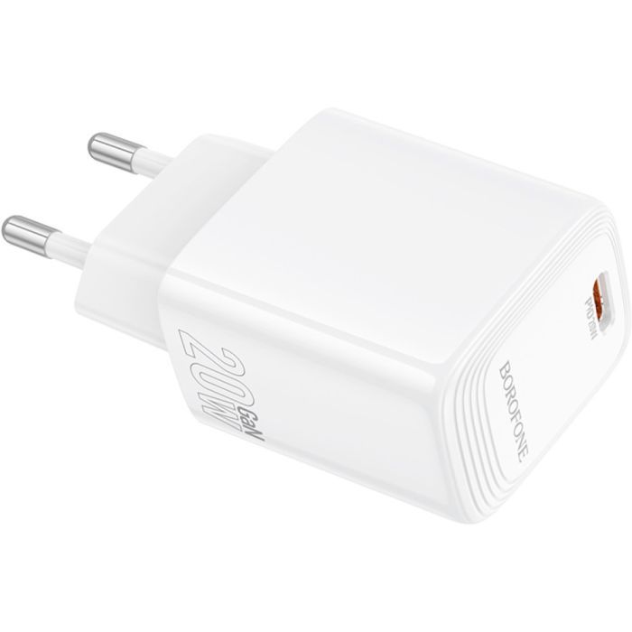 Зарядний пристрій BOROFONE BN26 Fuente USB-C PD20W White (6941991120237) зображення 2