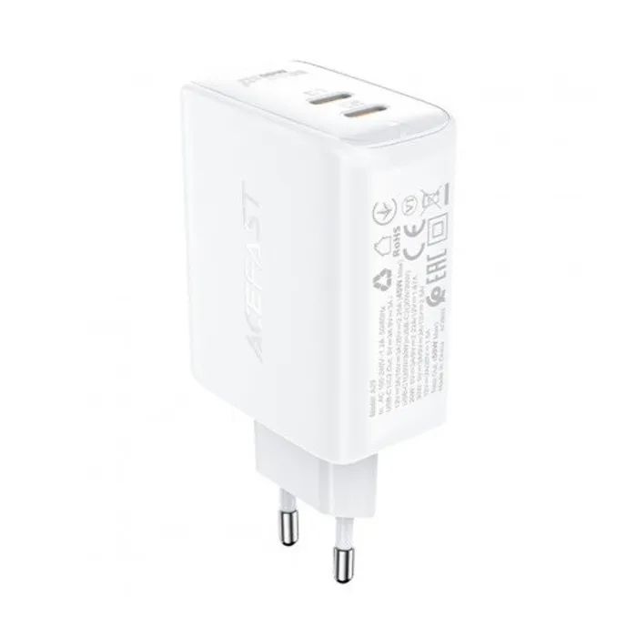 Зарядний пристрій Acefast A29 USB-C PD50W GaN White (6974316281450) зображення 3