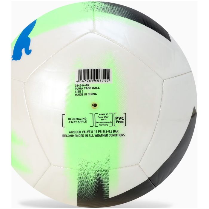 М'яч футбольний Puma Cage ball 084346-01 білий, чорний, фіолетовий 5 (4067981496273) зображення 2