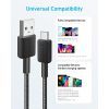 Дата кабель USB 2.0 AM to USB-C 1.8m nylon 322 black Anker (A81H6G11) зображення 2
