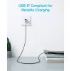 Дата кабель USB 2.0 AM to USB-C 1.8m nylon 322 black Anker (A81H6G11) зображення 4