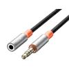 Кабель мультимедийный 3.5mm M to 3.5mm F 1.0m NB-R269A black XO (NB-R269A.black) изображение 3