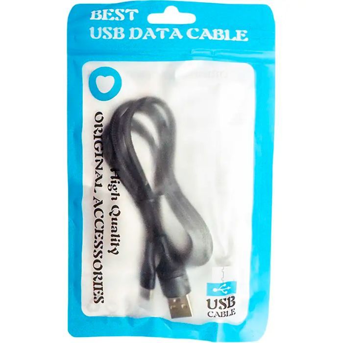 Дата кабель USB 2.0 AM to USB-C 1.0m 480Mbps black Ultra (UC100-0100BK) зображення 4