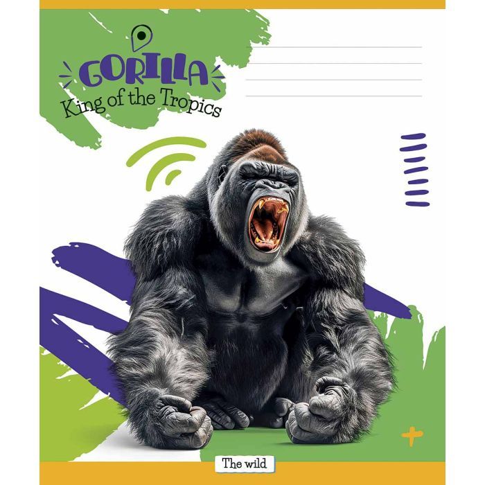 Зошит Школярик King of the Tropics 18 аркушів клітинка (018-3421K) зображення 4