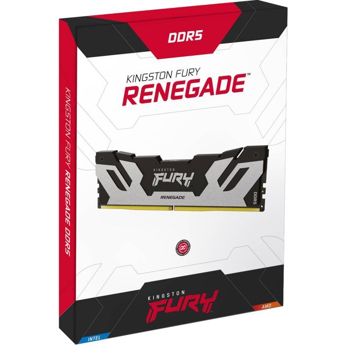 Модуль памяти для компьютера DDR5 48GB (2x24GB) 8000 MHz Renegade Black/Silver Kingston Fury (ex.HyperX) (KF580C38RSK2-48) изображение 5
