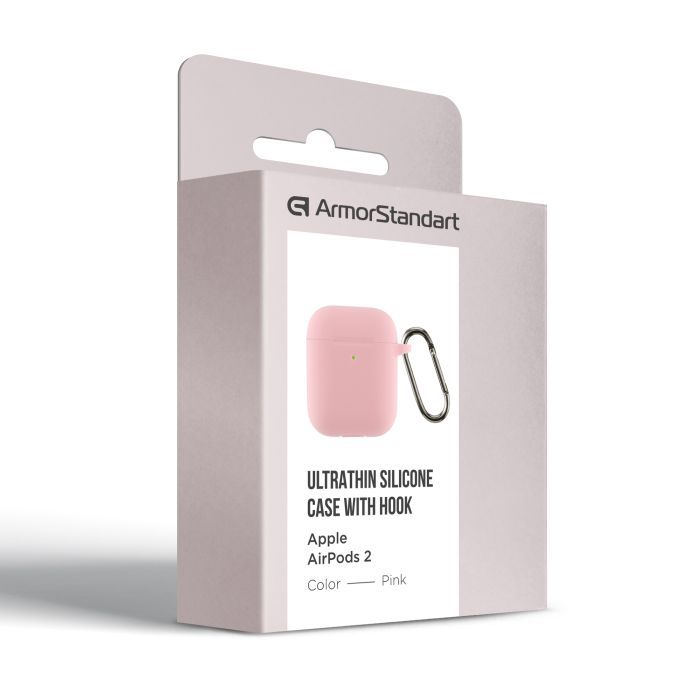 Чохол для навушників Armorstandart Ultrathin Silicone Case With Hook для Apple AirPods 2 Noctilucent (ARM59687) зображення 3