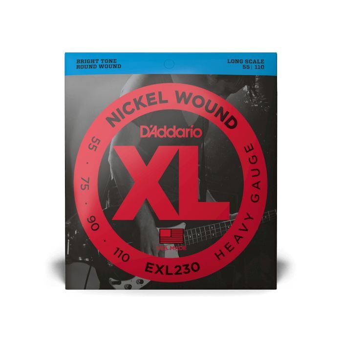 Струни для гітари D'Addario XL Nickel Wound Bass Heavy (55-110) (EXL230)