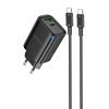 Зарядний пристрій BOROFONE BA87A 1xUSB-C PD65W + 1xUSB QC3.0 Black (BA87A/65WB)