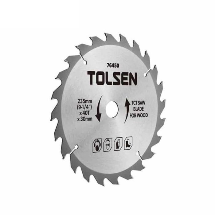 Диск пильний Tolsen з ТВС напайками по дереву 210х24Т*30мм (76440)