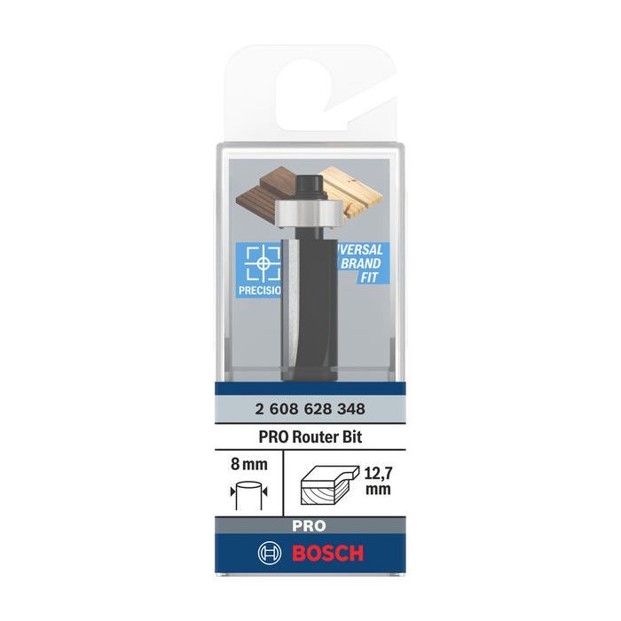 Фреза Bosch Professional для выборки заподлицо, Std, S8, D9.5, L25.4 (2.608.628.346) изображение 2
