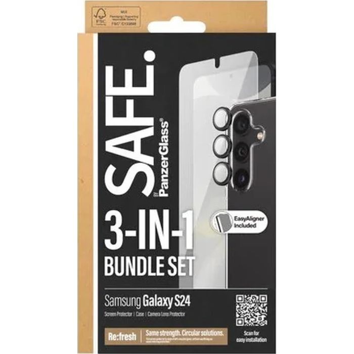 Чехол для мобильного телефона PANZERGLASS 3-in-1 Pack Samsung Galaxy S24 (PG_BSAFE95672) изображение 4