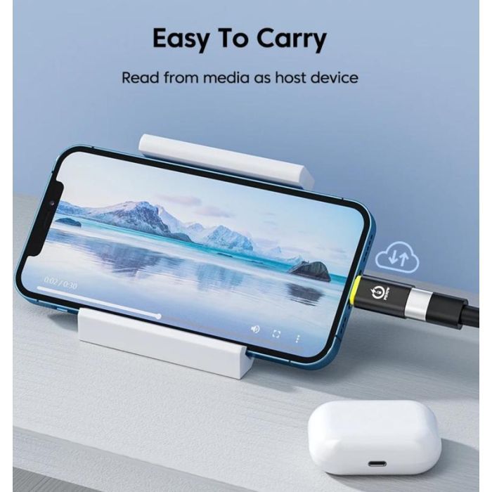 Перехідник USB-C F to Lightning M 30W black XoKo (AC-033) зображення 3