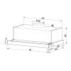 Витяжка кухонна Interline SLIM ULTRA GLASS BL A/60 зображення 12